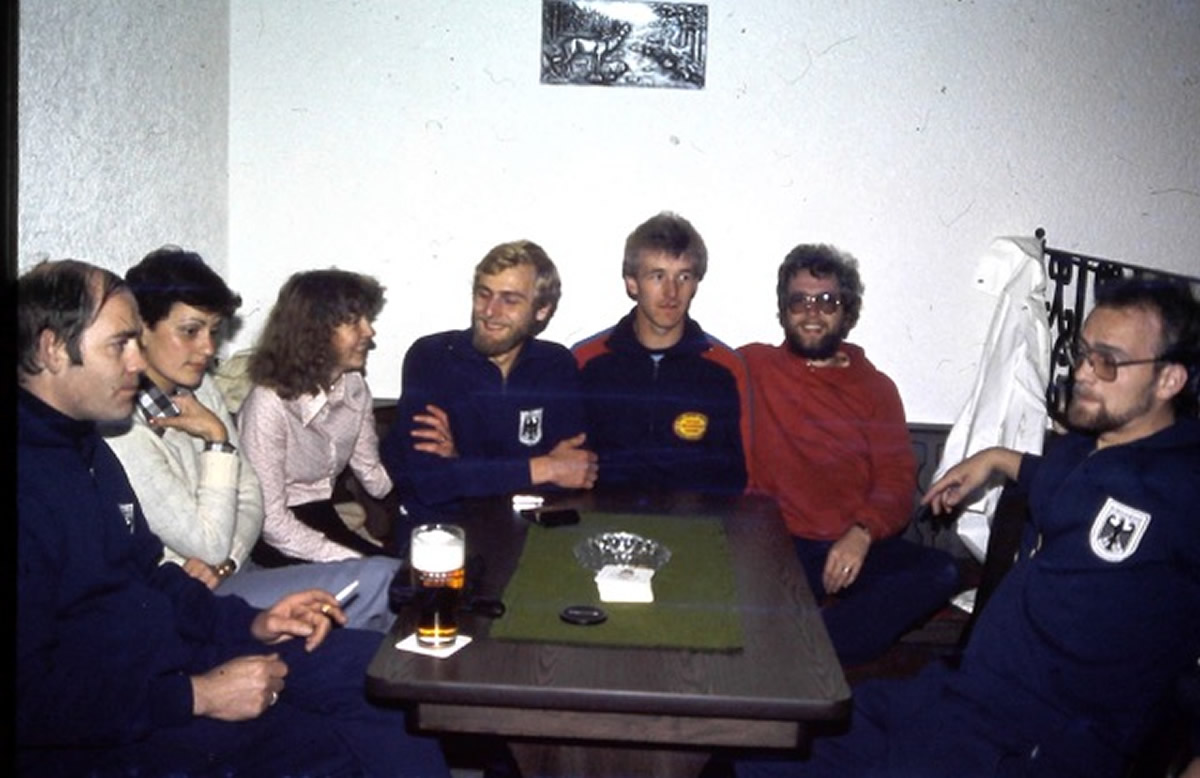 Sport in Simmerath: Stefan Koch, Frau Koch ?, Frau Klecker, Uli Klecker, Herbert Bieberger, Bruno, Günter Jankowski