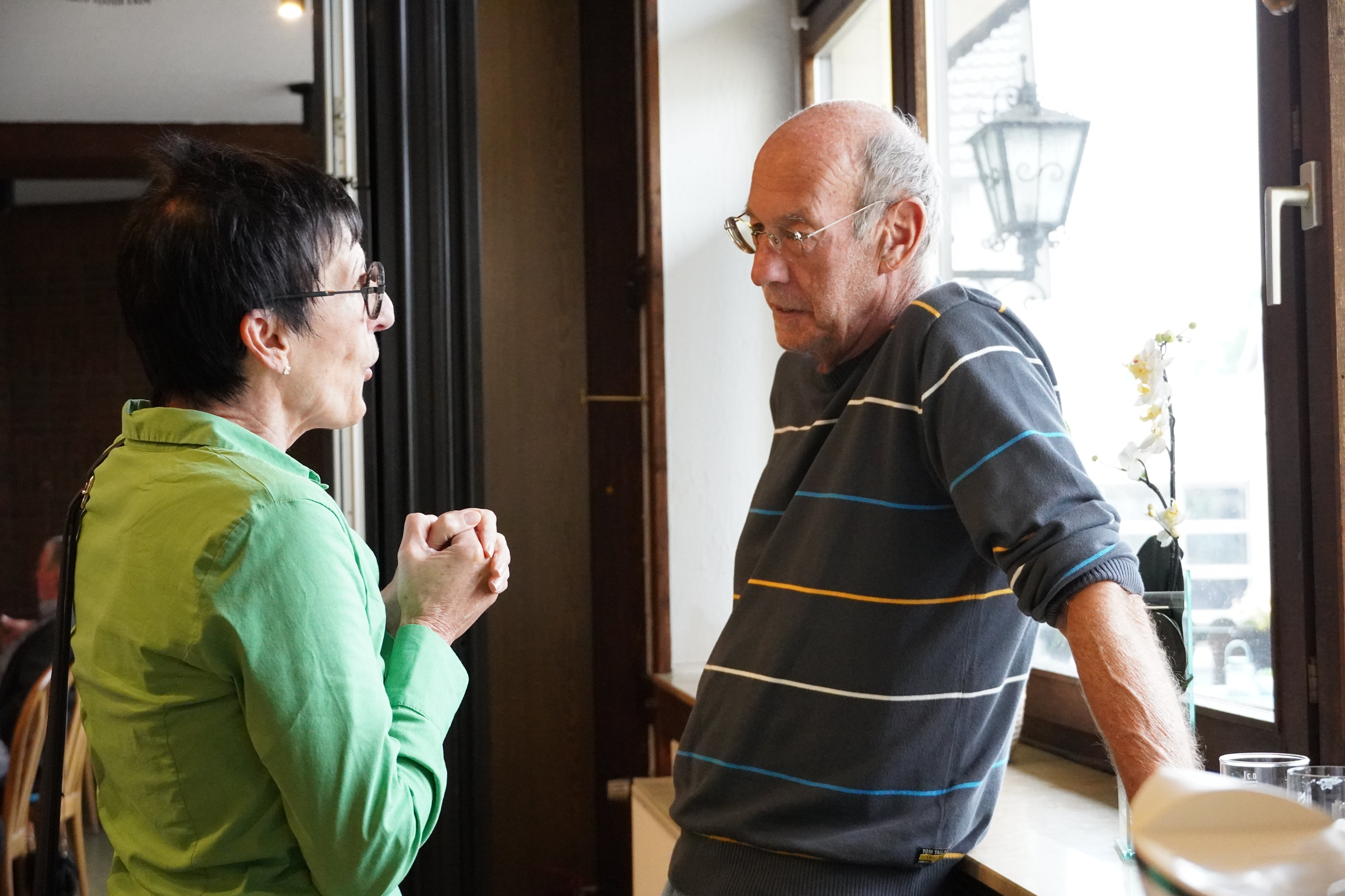 Frau Gelück und Günter Völl