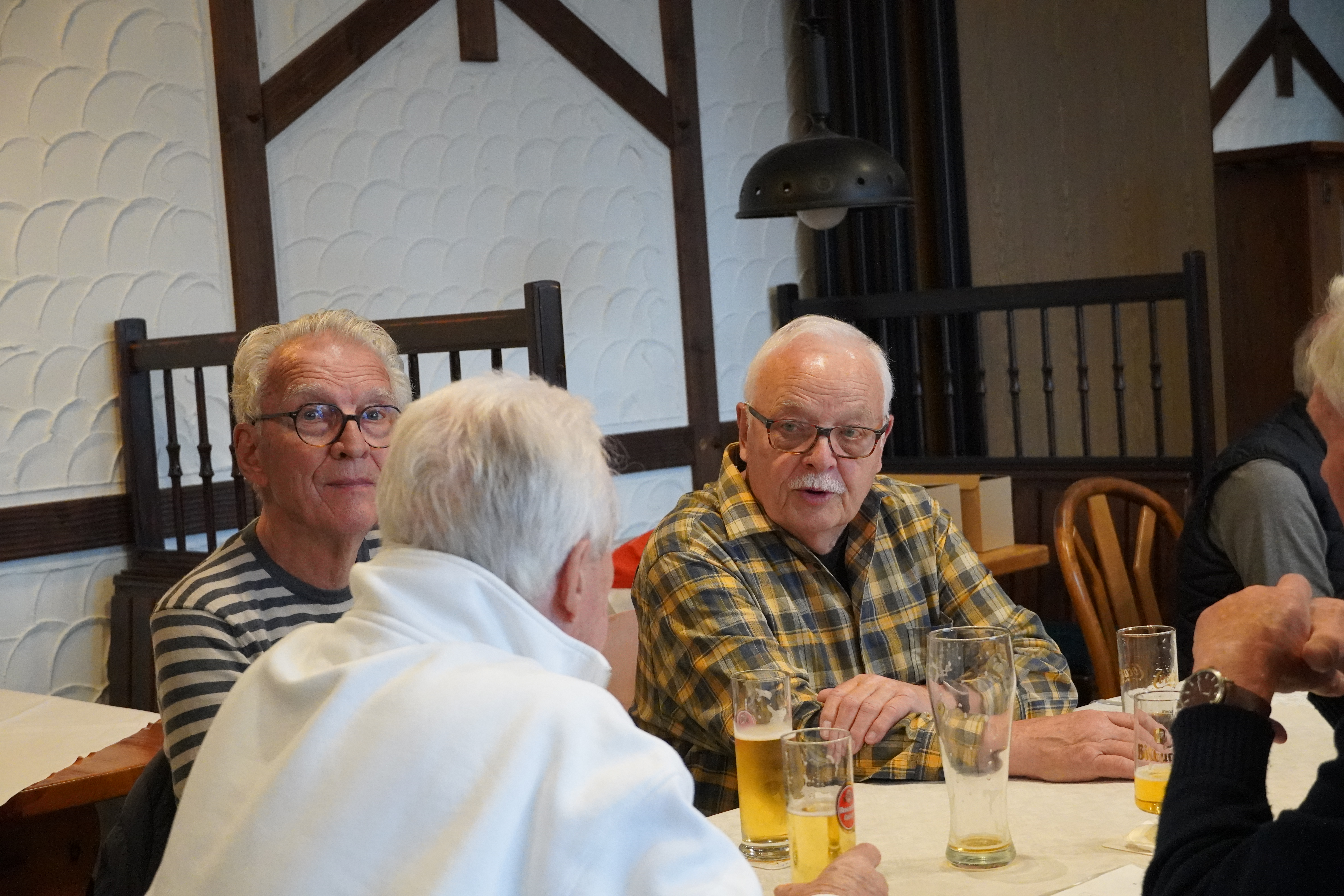 Gerd Weber - Uwe Peters (von hinten) - Franz Lemmer